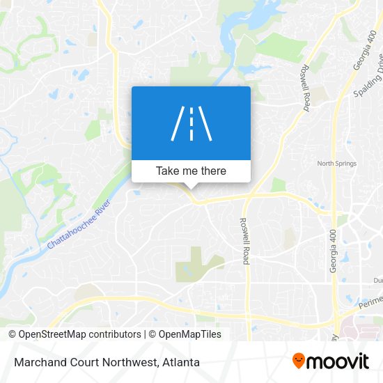 Mapa de Marchand Court Northwest
