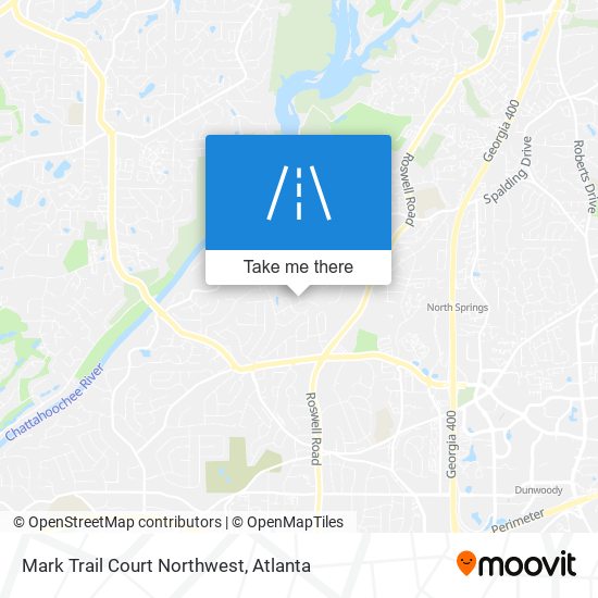 Mark Trail Court Northwest map