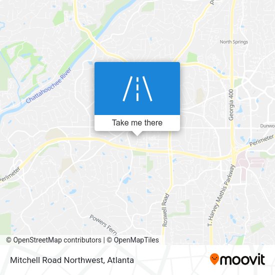Mitchell Road Northwest map