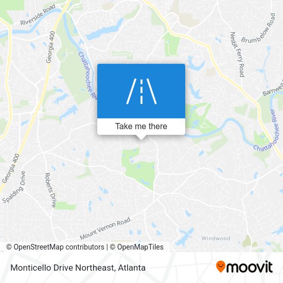 Monticello Drive Northeast map