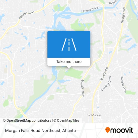 Mapa de Morgan Falls Road Northeast