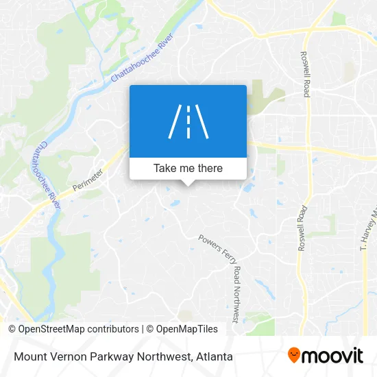 Mapa de Mount Vernon Parkway Northwest