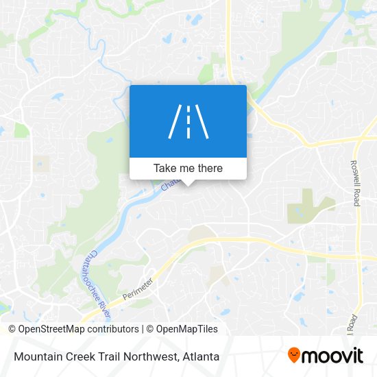 Mapa de Mountain Creek Trail Northwest