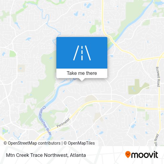 Mtn Creek Trace Northwest map