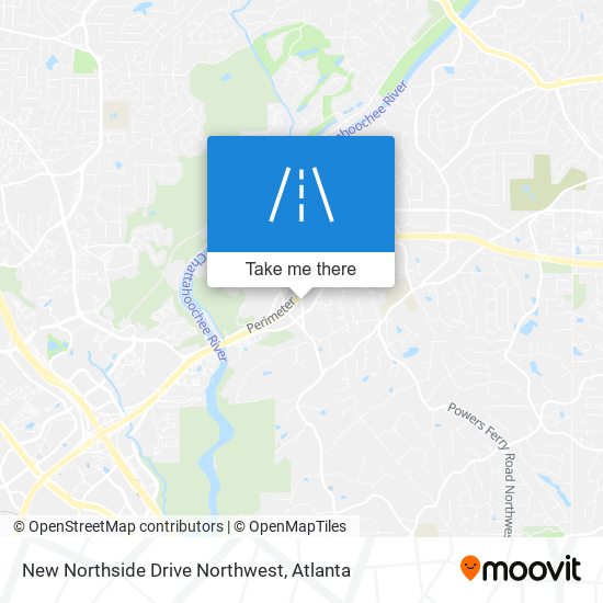 Mapa de New Northside Drive Northwest