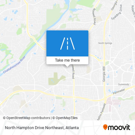 Mapa de North Hampton Drive Northeast