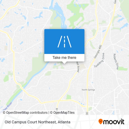 Old Campus Court Northeast map