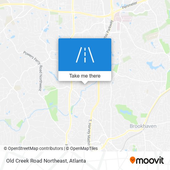 Mapa de Old Creek Road Northeast