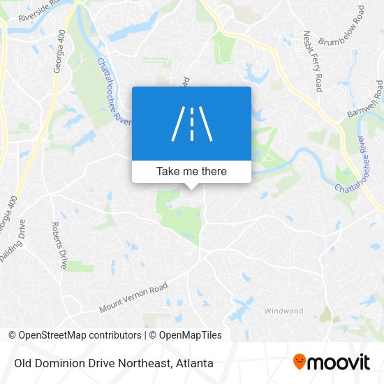 Old Dominion Drive Northeast map