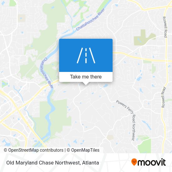 Old Maryland Chase Northwest map