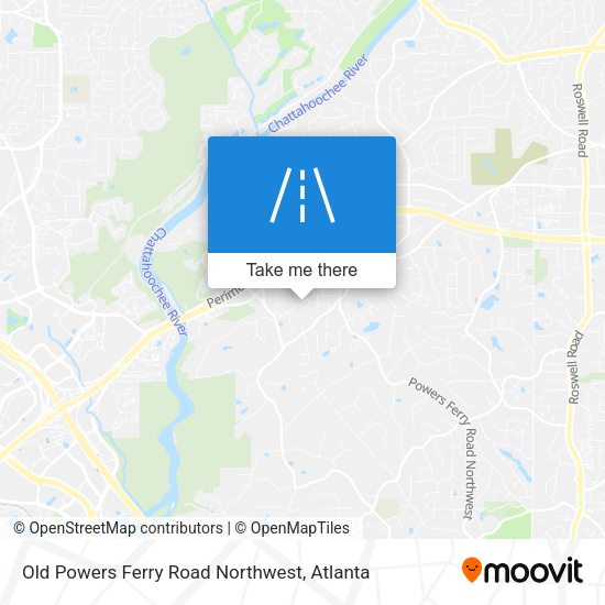 Mapa de Old Powers Ferry Road Northwest