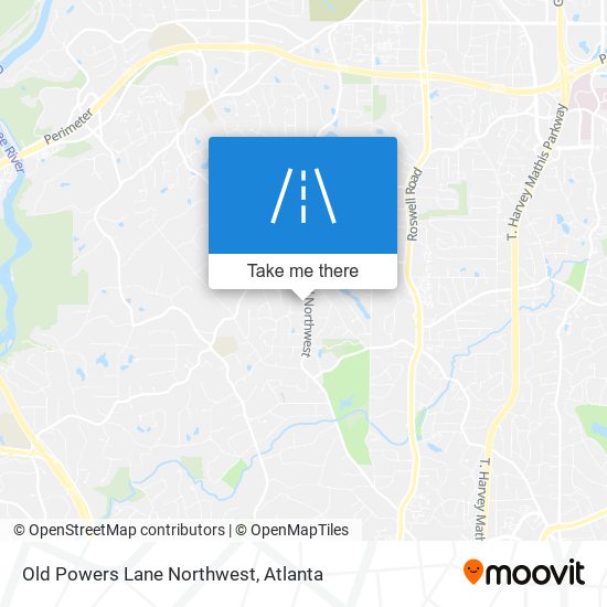 Old Powers Lane Northwest map