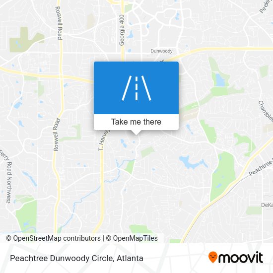 Peachtree Dunwoody Circle map