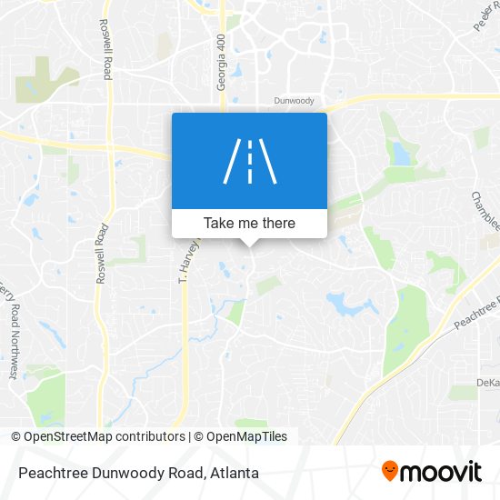 Peachtree Dunwoody Road map