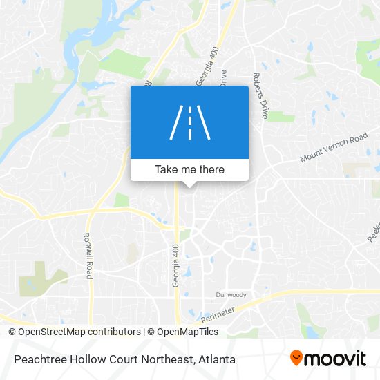 Mapa de Peachtree Hollow Court Northeast