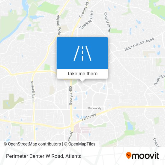 Perimeter Center W Road map