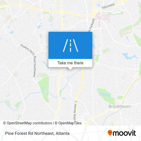 Pine Forest Rd Northeast map
