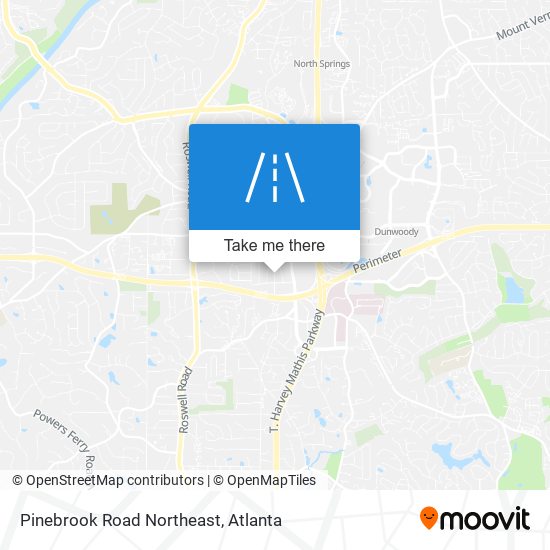 Mapa de Pinebrook Road Northeast