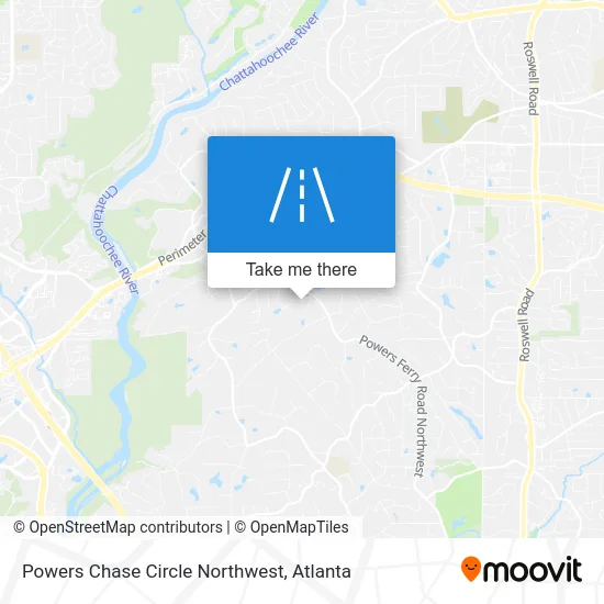 Powers Chase Circle Northwest map