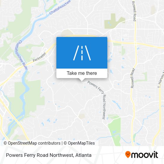 Powers Ferry Road Northwest map