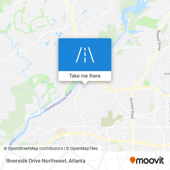 Riverside Drive Northwest map