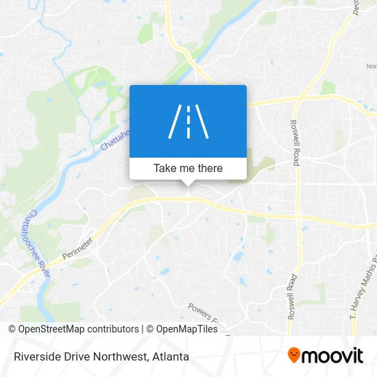 Riverside Drive Northwest map