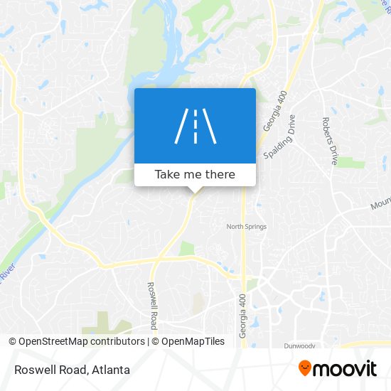 Roswell Road map