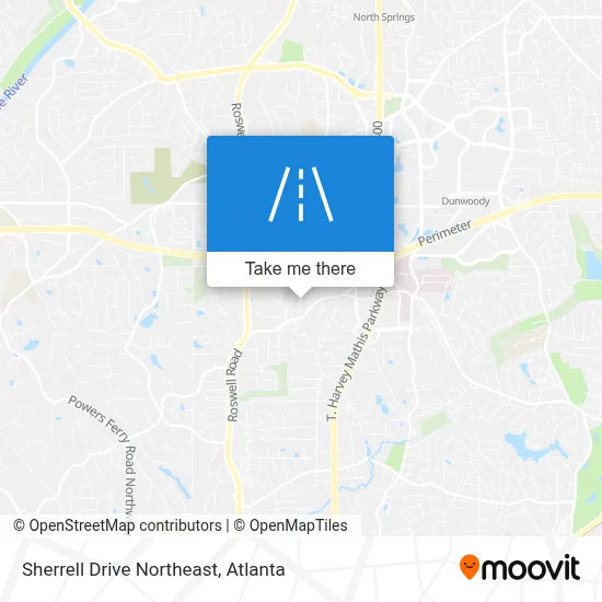 Sherrell Drive Northeast map