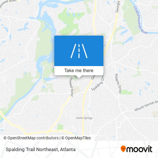 Mapa de Spalding Trail Northeast