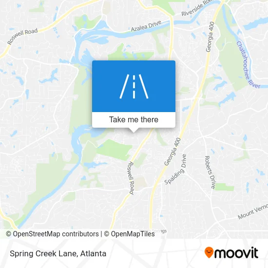 Spring Creek Lane map