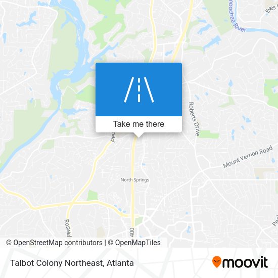 Mapa de Talbot Colony Northeast