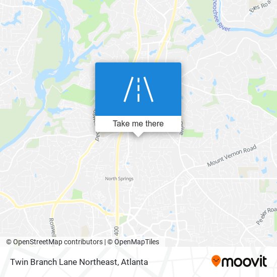 Twin Branch Lane Northeast map