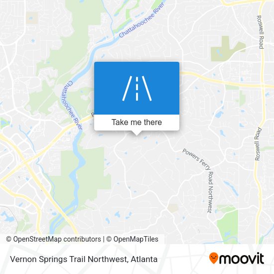 Mapa de Vernon Springs Trail Northwest
