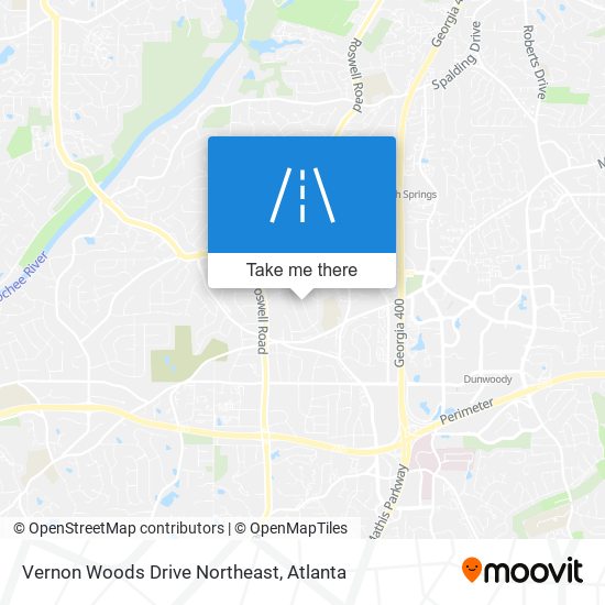 Mapa de Vernon Woods Drive Northeast