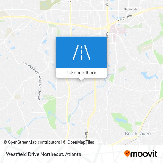 Westfield Drive Northeast map
