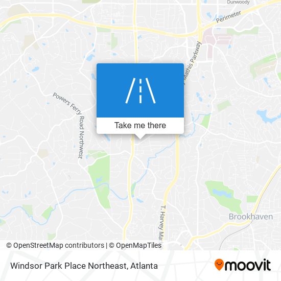 Mapa de Windsor Park Place Northeast