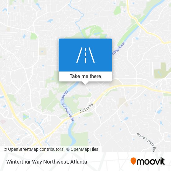 Winterthur Way Northwest map