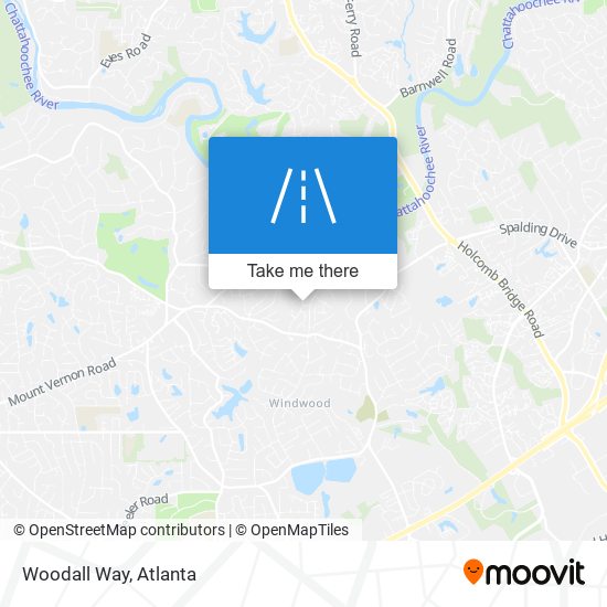 Woodall Way map