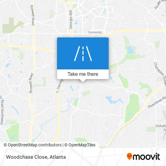 Woodchase Close map