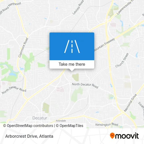 Arborcrest Drive map
