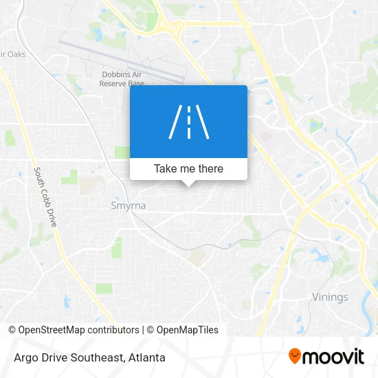 Argo Drive Southeast map