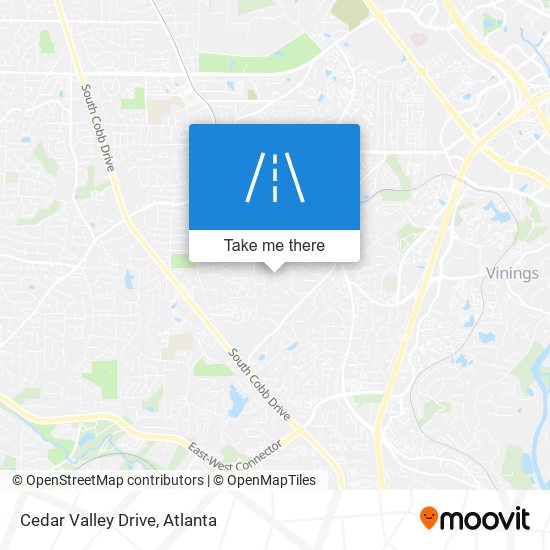 Cedar Valley Drive map