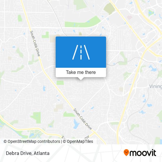 Debra Drive map