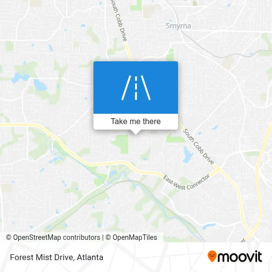 Forest Mist Drive map