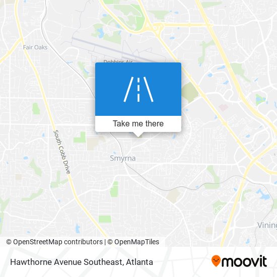 Mapa de Hawthorne Avenue Southeast