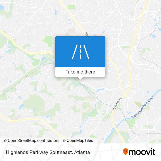 Highlands Parkway Southeast map