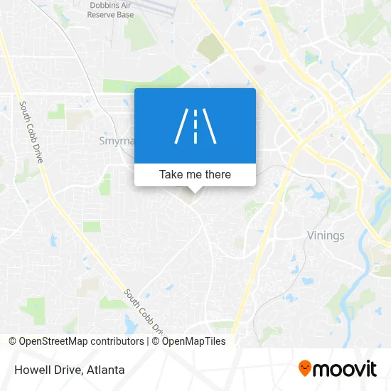 Howell Drive map