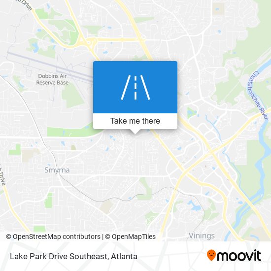 Mapa de Lake Park Drive Southeast