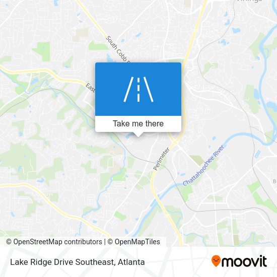 Lake Ridge Drive Southeast map