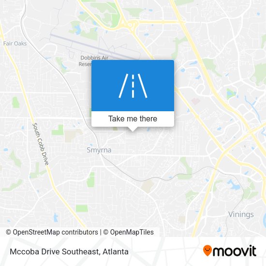 Mccoba Drive Southeast map